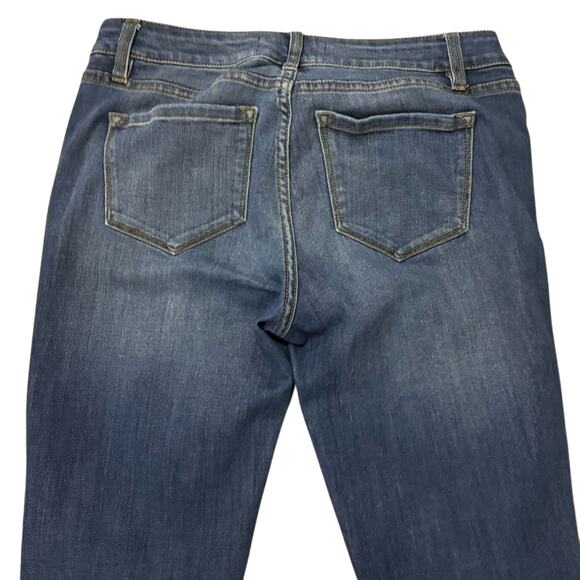 KanCan Women's Dark Wash Stretch Skinny Jeans Size 28 Low Rise Denim - Picture 5 of 6